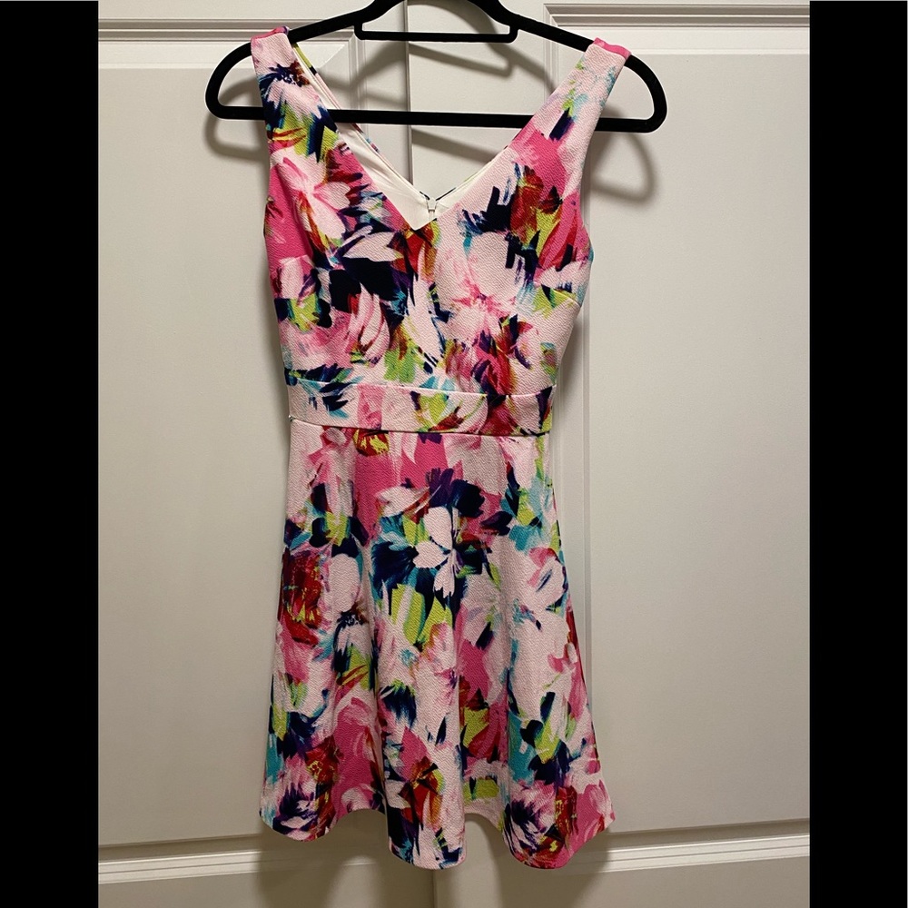 Aqua Floral dress